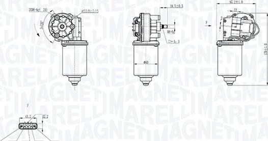 Magneti Marelli 064300415010 - Двигатель стеклоочистителя autosila-amz.com