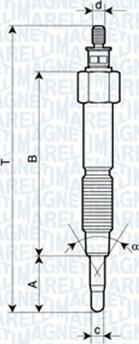 Magneti Marelli 062900093304 - Свеча накаливания autosila-amz.com