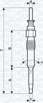 Magneti Marelli 060900460606 - Свеча накаливания autosila-amz.com