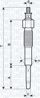 Magneti Marelli 060900470606 - Свеча накаливания autosila-amz.com