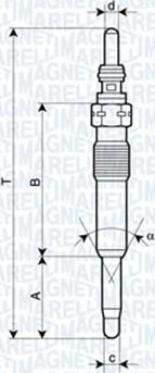 Magneti Marelli 060900680606 - Свеча накаливания autosila-amz.com