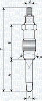 Magneti Marelli 061830166304 - Свеча накаливания autosila-amz.com