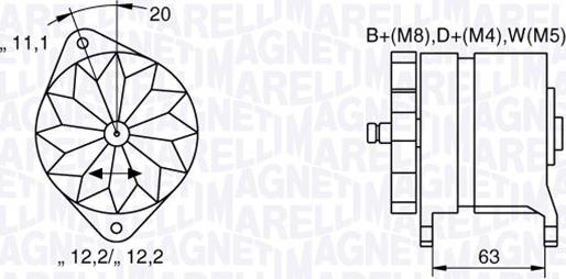 Magneti Marelli 063534690480 - Генератор autosila-amz.com