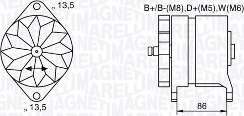 Magneti Marelli 063536895380 - Генератор autosila-amz.com