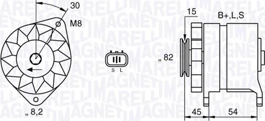 Magneti Marelli 063532605010 - Генератор autosila-amz.com