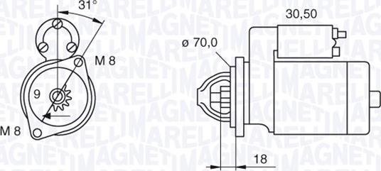 Magneti Marelli 063521060140 - Стартер autosila-amz.com