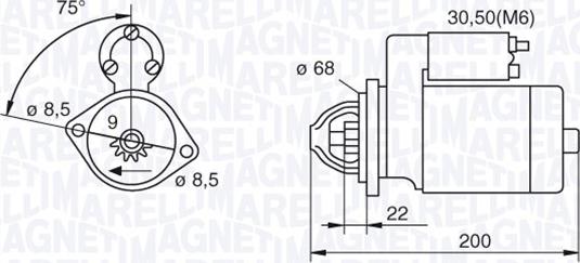 Magneti Marelli 063521074920 - Стартер autosila-amz.com