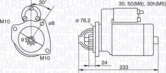 Magneti Marelli 063521074420 - Стартер autosila-amz.com