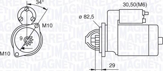 Magneti Marelli 063521074030 - Стартер autosila-amz.com