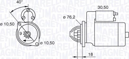 Magneti Marelli 063521070620 - Стартер autosila-amz.com