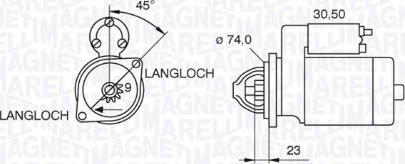 Magneti Marelli 063521070780 - Стартер autosila-amz.com