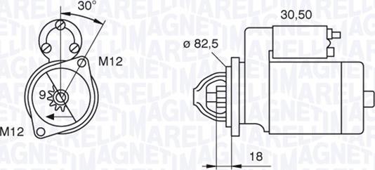 Magneti Marelli 063521101060 - Стартер VOLKSWAGEN autosila-amz.com