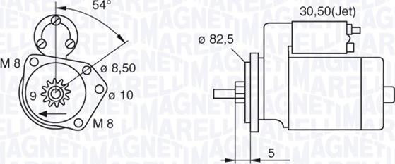 Magneti Marelli 063521120440 - Стартер autosila-amz.com