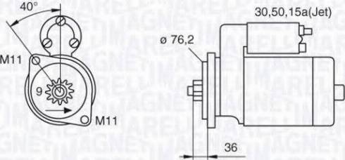 Magneti Marelli 063521120380 - Стартер autosila-amz.com