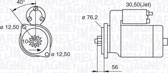 Magneti Marelli 063521204000 - Стартер autosila-amz.com