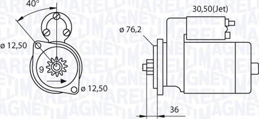 Magneti Marelli 063521210280 - Стартер autosila-amz.com