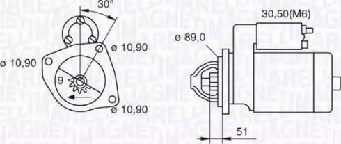 Magneti Marelli 063523683090 - Стартер autosila-amz.com