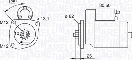 Magneti Marelli 063522609010 - Стартер autosila-amz.com