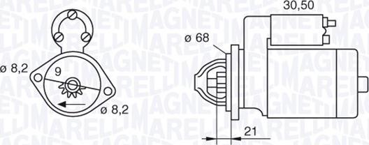 Magneti Marelli 063522604010 - Стартер autosila-amz.com