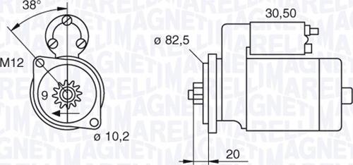 Magneti Marelli 063522601010 - Стартер autosila-amz.com