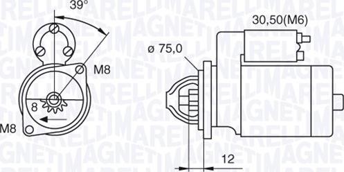 Magneti Marelli 063522607010 - Стартер autosila-amz.com