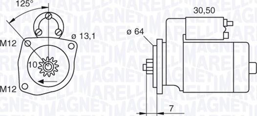 Magneti Marelli 063522615010 - Стартер autosila-amz.com