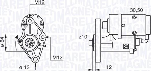 Magneti Marelli 063522616010 - Стартер autosila-amz.com