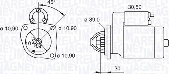 Magneti Marelli 063522630200 - Стартер autosila-amz.com