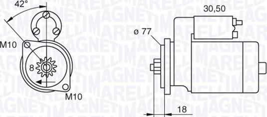 Magneti Marelli 063522626010 - Стартер autosila-amz.com