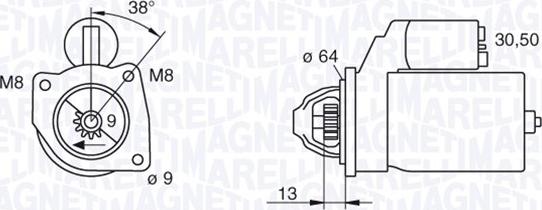 Magneti Marelli 063101021010 - Стартер autosila-amz.com