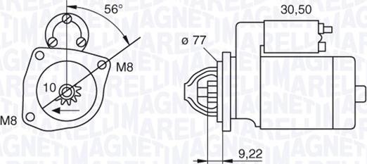 Magneti Marelli 063187001010 - Стартер autosila-amz.com