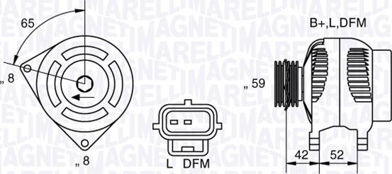 Magneti Marelli 063341758010 - Генератор autosila-amz.com