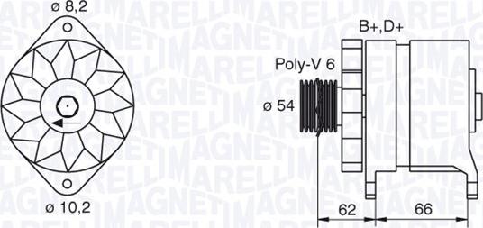 Magneti Marelli 063388505010 - Генератор autosila-amz.com