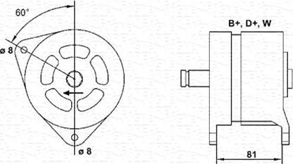 Magneti Marelli 063324318010 - Генератор autosila-amz.com