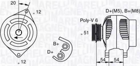 Magneti Marelli 063321839010 - Генератор autosila-amz.com