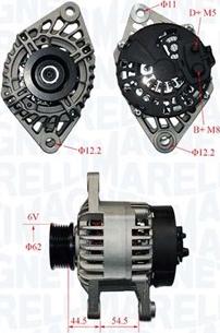 Magneti Marelli 063321836010 - Генератор ALFA 145 / 146 / 155 / 156 / 166 / GTV autosila-amz.com