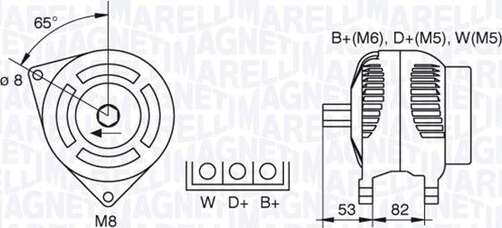 Magneti Marelli 063377462010 - Генератор autosila-amz.com