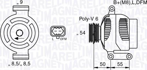 Magneti Marelli 063377424010 - Генератор autosila-amz.com