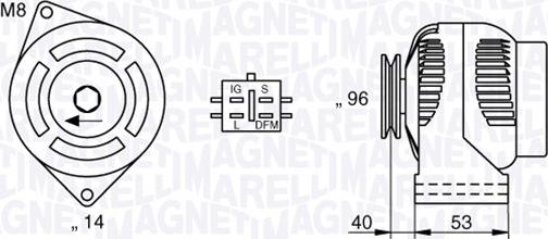 Magneti Marelli 063377427010 - Генератор autosila-amz.com