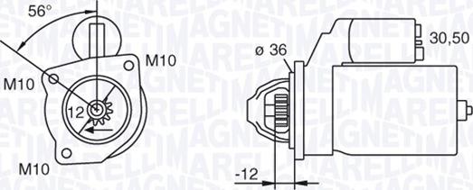 Magneti Marelli 063280090010 - Стартер autosila-amz.com