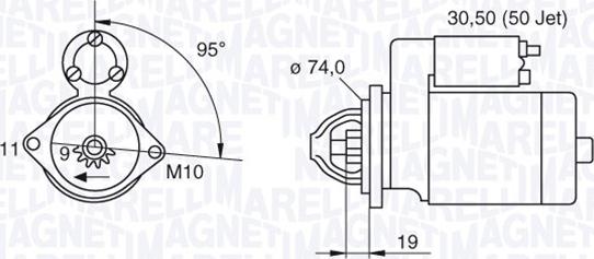 Magneti Marelli 063280048010 - Стартер autosila-amz.com