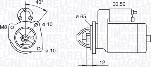 Magneti Marelli 063280062010 - Стартер autosila-amz.com