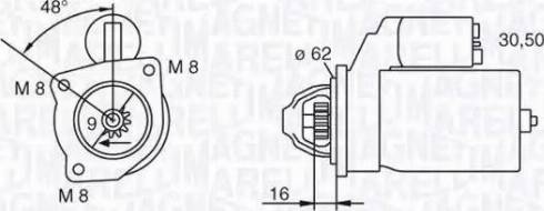 Magneti Marelli 063222908010 - Стартер autosila-amz.com