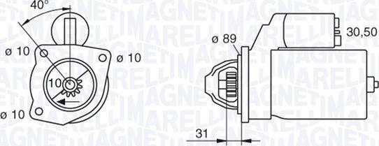 Magneti Marelli 063227599010 - Стартер autosila-amz.com