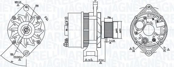 Magneti Marelli 063735605010 - Генератор autosila-amz.com