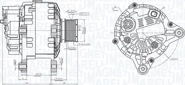 Magneti Marelli 063736363010 - Генератор autosila-amz.com