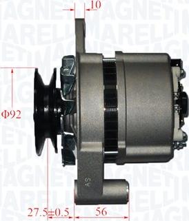 Magneti Marelli 063730050010 - Генератор autosila-amz.com