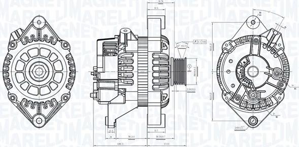 Magneti Marelli 063730861010 - Генератор autosila-amz.com