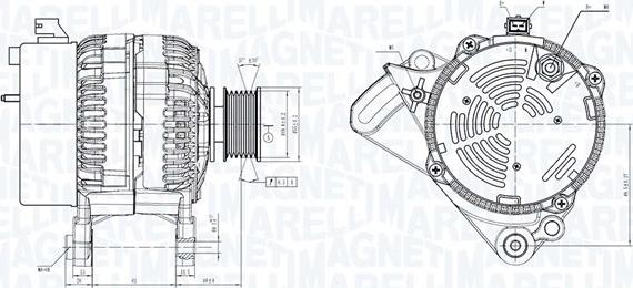 Magneti Marelli 063730733010 - Генератор autosila-amz.com