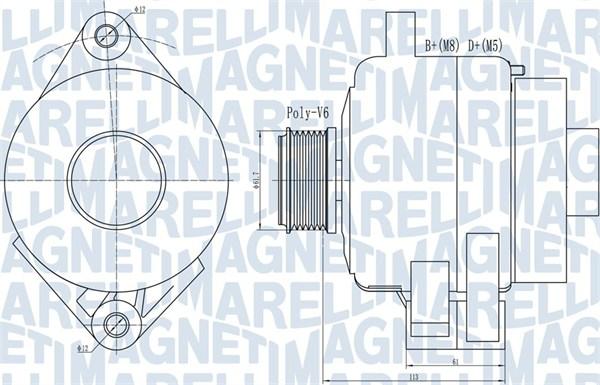 Magneti Marelli 063731995010 - ДЕТАЛЬ-, ALFA ROMEO, FIAT autosila-amz.com